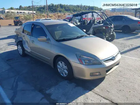 2004 Honda Accord 2.4 Lx VIN JHMCM56364C025018 фото 2