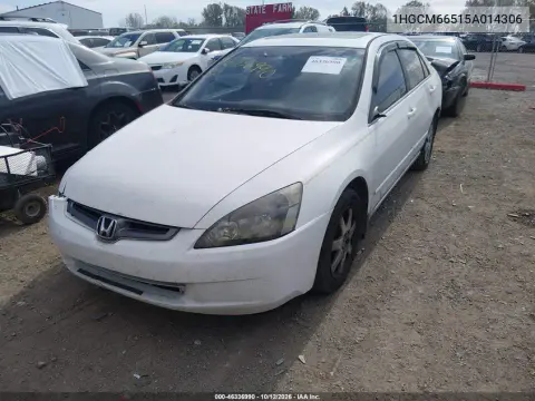 1HGCM66515A014306 — 2005 Honda Accord, Передняя часть, фото до ремонта