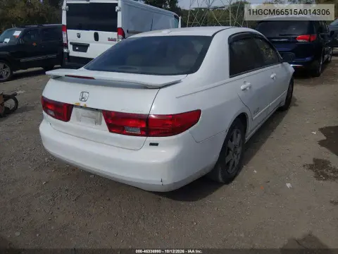 2005 Honda Accord 3.0 Ex VIN 1HGCM66515A014306 фото 5