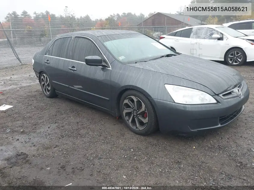2005 Honda Accord 2.4 Ex VIN 1HGCM55815A058621 фото 1
