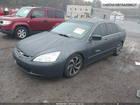 2005 Honda Accord 2.4 Ex VIN 1HGCM55815A058621 фото 2