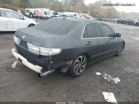2005 Honda Accord 2.4 Ex VIN 1HGCM55815A058621 фото 4