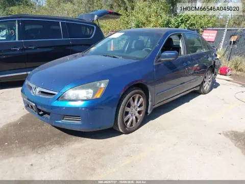 2006 Honda Accord 3.0 Ex VIN 1HGCM66546A045020 фото 3