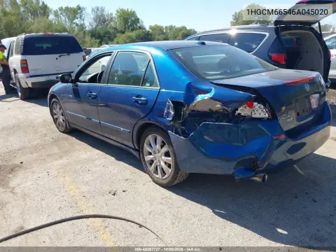 2006 Honda Accord 3.0 Ex VIN 1HGCM66546A045020 фото 4