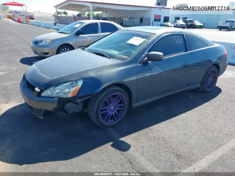 2006 Honda Accord 3.0 Ex VIN 1HGCM82606A012719 фото 3