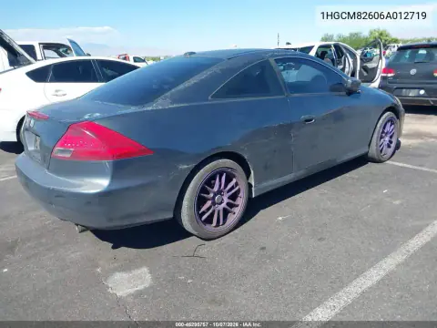 2006 Honda Accord 3.0 Ex VIN 1HGCM82606A012719 фото 5