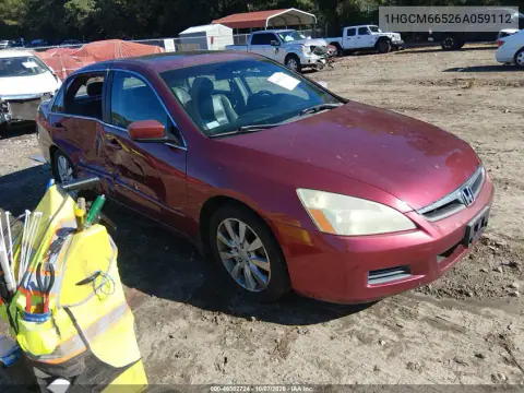 2006 Honda Accord 3.0 Ex VIN 1HGCM66526A059112 фото 2
