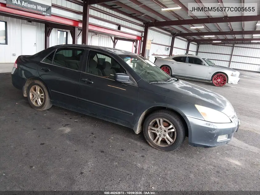 2007 Honda Accord 2.4 Se VIN JHMCM56377C005655 фото 1