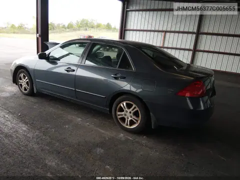2007 Honda Accord 2.4 Se VIN JHMCM56377C005655 фото 3