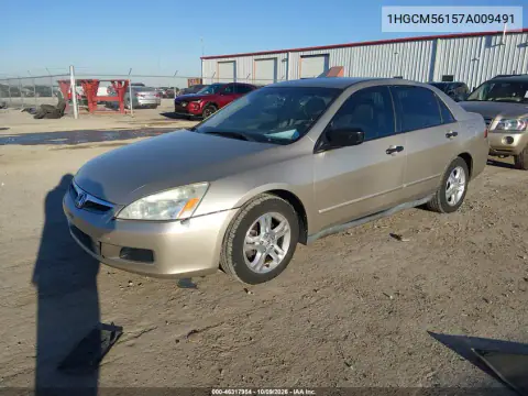 2007 Honda Accord 2.4 Vp VIN 1HGCM56157A009491 фото 3
