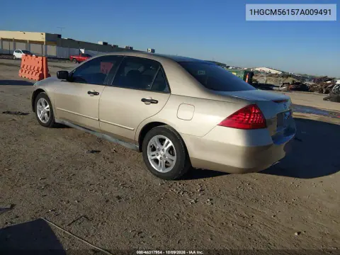 2007 Honda Accord 2.4 Vp VIN 1HGCM56157A009491 фото 4