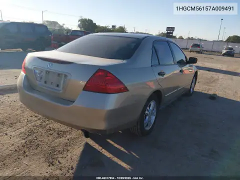 2007 Honda Accord 2.4 Vp VIN 1HGCM56157A009491 фото 5