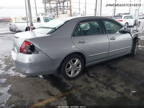 2007 Honda Accord 2.4 Se VIN JHMCM56337C014319 фото 4