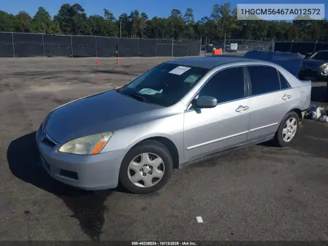 1HGCM56467A012572 — 2007 Honda Accord, фото 3 с аукциона IAAI, Задняя часть