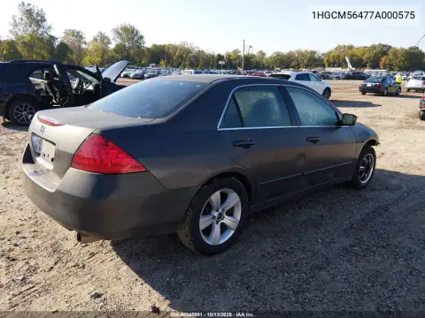 1HGCM56477A000575 — 2007 Honda Accord, фото 4 с аукциона IAAI, Передняя часть