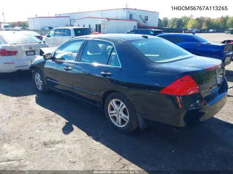 2007 Honda Accord 2.4 Ex VIN 1HGCM56767A113265 фото 4