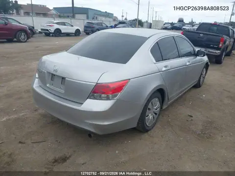 2008 Honda Accord Lx VIN 1HGCP26398A808523 фото 4