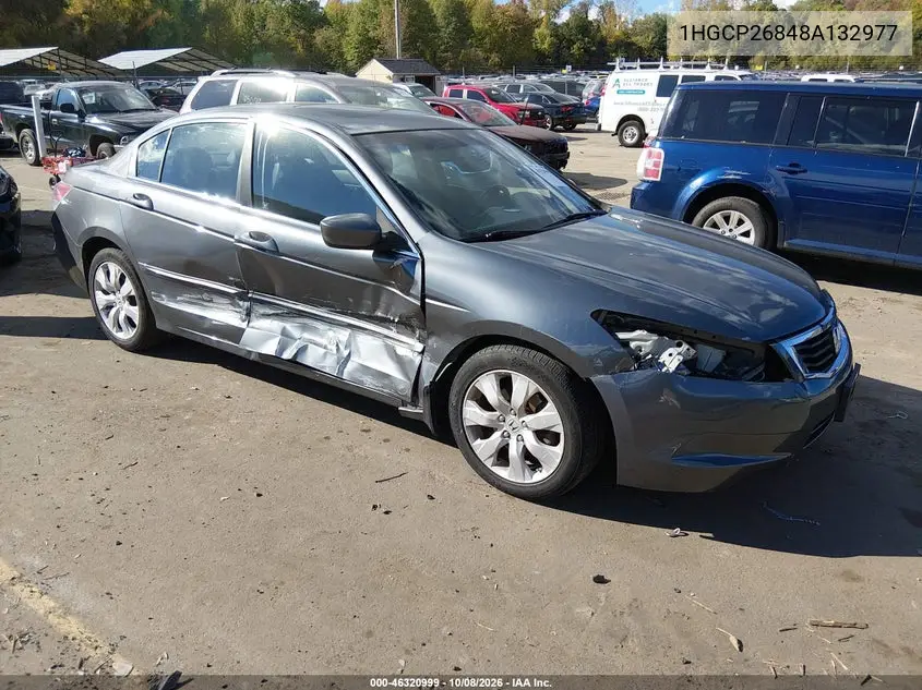 2008 Honda Accord 2.4 Ex-L VIN 1HGCP26848A132977 фото 2