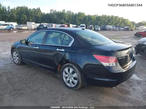 2009 Honda Accord Ex-L V6 VIN 1HGCP36809A801544 фото 4