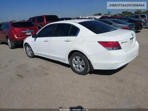 2009 Honda Accord 2.4 Lx-P VIN JHMCP26429C008464 фото 3