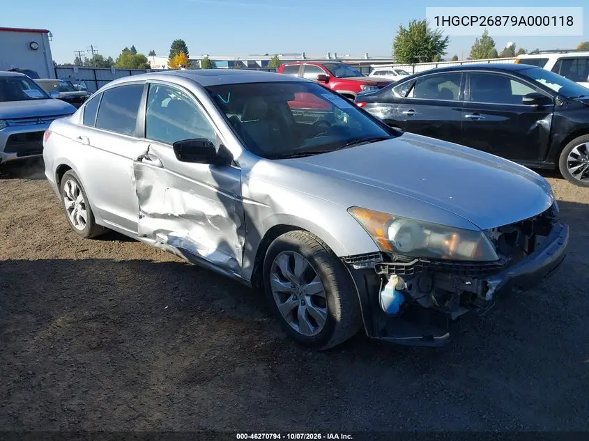 2009 Honda Accord 2.4 Ex-L VIN 1HGCP26879A000118 фото 2