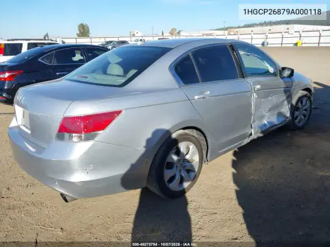 2009 Honda Accord 2.4 Ex-L VIN 1HGCP26879A000118 фото 5