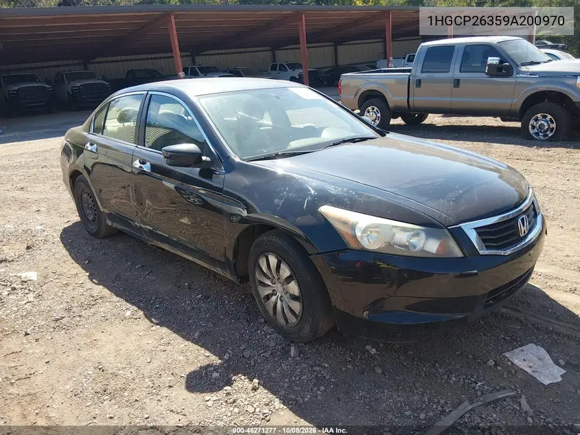 2009 Honda Accord 2.4 Lx VIN 1HGCP26359A200970 фото 1