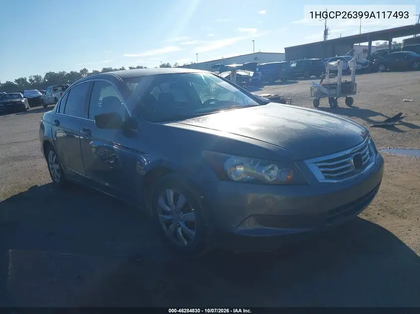 2009 Honda Accord 2.4 Lx VIN 1HGCP26399A117493 фото 2