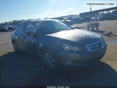 1HGCP26399A117493 — 2009 Honda Accord, Левая сторона, фото до ремонта