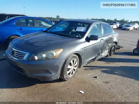2009 Honda Accord 2.4 Lx VIN 1HGCP26399A117493 фото 3