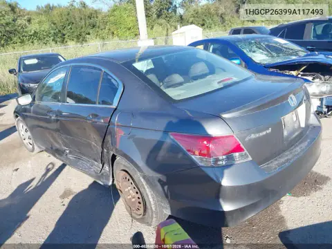 2009 Honda Accord 2.4 Lx VIN 1HGCP26399A117493 фото 4