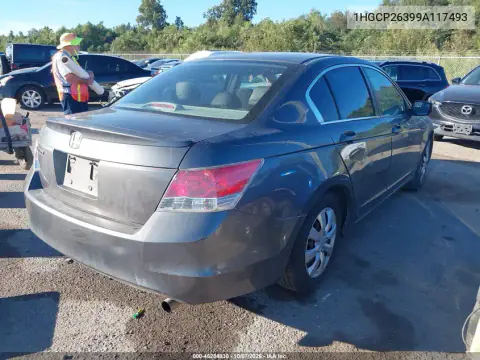 2009 Honda Accord 2.4 Lx VIN 1HGCP26399A117493 фото 5