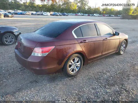 2009 Honda Accord 2.4 Lx-P VIN JHMCP26439C016279 фото 4