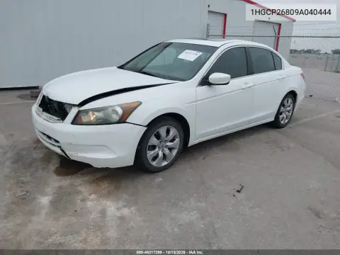 1HGCP26809A040444 — 2009 Honda Accord, фото 3 с аукциона IAAI, Передняя часть