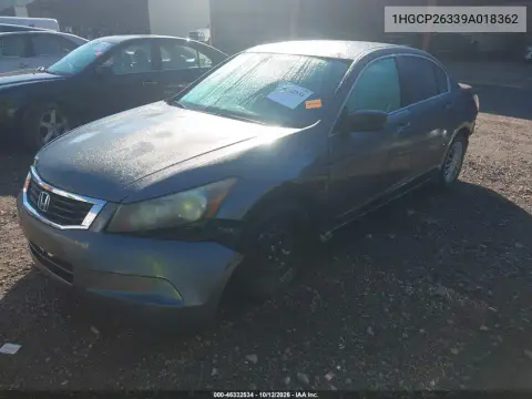 2009 Honda Accord 2.4 Lx VIN 1HGCP26339A018362 фото 2