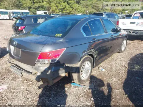 2009 Honda Accord 2.4 Lx VIN 1HGCP26339A018362 фото 4