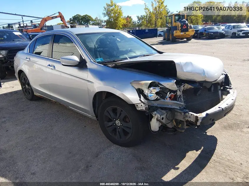 2009 Honda Accord 2.4 Lx-P VIN 1HGCP26419A070338 фото 1