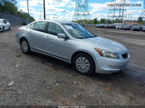 1HGCP26379A120408 — 2009 Honda Accord, Сзади, фото до ремонта
