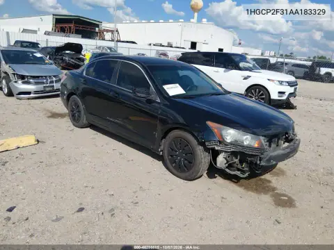 2010 Honda Accord 2.4 Lx VIN 1HGCP2F31AA183329 фото 2