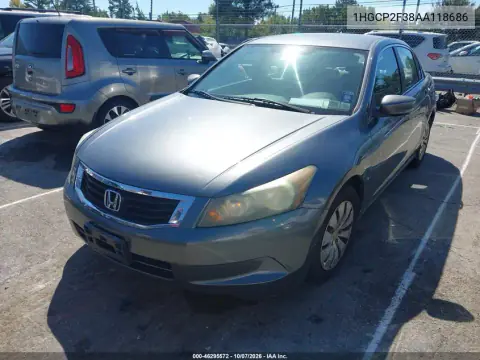 2010 Honda Accord 2.4 Lx VIN 1HGCP2F38AA118686 фото 2