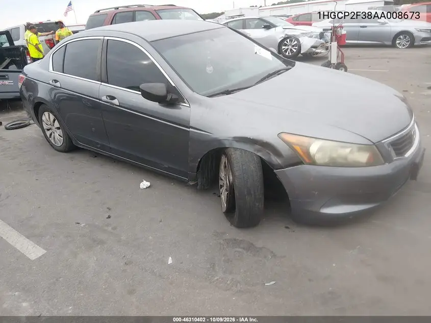 2010 Honda Accord 2.4 Lx VIN 1HGCP2F38AA008673 фото 2