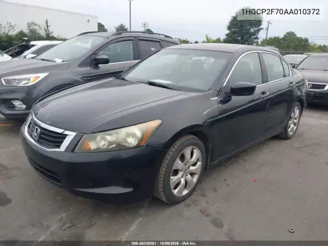2010 Honda Accord 2.4 Ex VIN 1HGCP2F70AA010372 фото 2