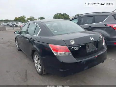 2010 Honda Accord 2.4 Ex VIN 1HGCP2F70AA010372 фото 3