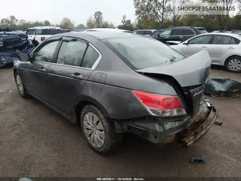 1HGCP2F35AA188405 — 2010 Honda Accord, фото 4 с аукциона IAAI, Задняя часть