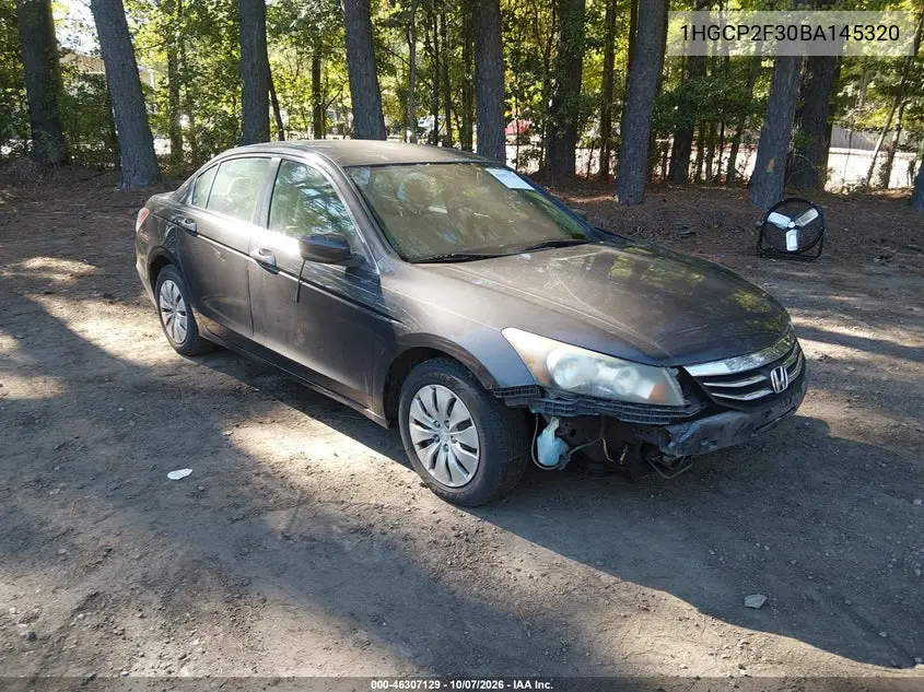 2011 Honda Accord 2.4 Lx VIN 1HGCP2F30BA145320 фото 2
