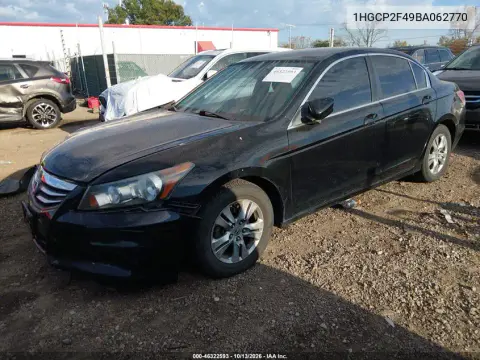2011 Honda Accord 2.4 Lx-P VIN 1HGCP2F49BA062770 фото 3