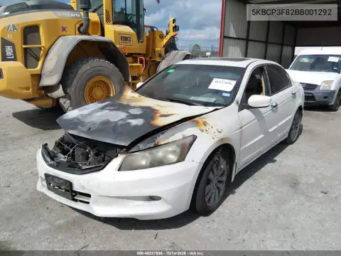 5KBCP3F82BB001292 — 2011 Honda Accord, фото 2 с аукциона IAAI, Пожар двигателя