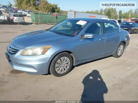 2012 Honda Accord 2.4 Lx VIN 1HGCP2F39CA063958 фото 3