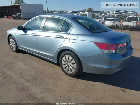 2012 Honda Accord 2.4 Lx VIN 1HGCP2F39CA063958 фото 4