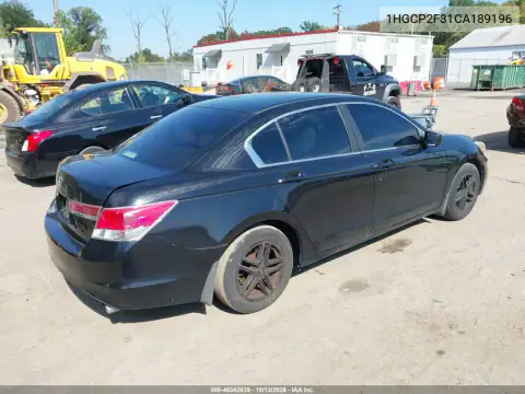 1HGCP2F31CA189196 — 2012 Honda Accord, фото 5 с аукциона IAAI, Задняя часть слева